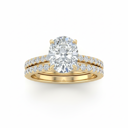 Blake Lively Inspired Oval Certified Moissanite Engagement Ring |  Hybrid Crushed Ice Solitaire | Solid Gold Forever For Love