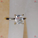 Exquisite  Cushion Cut Diamond Engagement Ring Forever For Love