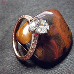 Oval Diamond Engagement Ring | IGI Certified Lab Diamond | Unique Oval with Accent Stones Forever For Love