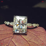 Radiant Brilliance  Radiant Cut Moissanite Engagement Ring Forever For Love