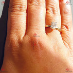 1.01 Carat F Color VS1 Clarity IGI Certified Elongated Radiant Cut Lab Grown Diamond Solitaire Engagement Ring | White Gold Forever For Love