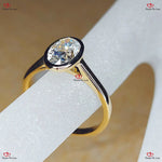 Oval Moissanite Engagement Ring in Solid Gold Solitaire Diamond Wedding Ring Forever For Love