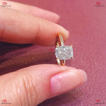 Cushion Cut Diamond Engagement Ring In Solid Gold Forever For Love