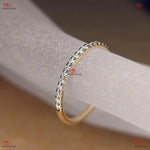 Elegant  Moissanite Radiant Cut Wedding Set in Yellow Gold Forever For Love