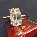 Old Mine Cut Cushion Lab Diamond Engagement Ring | Hidden Halo Solitaire | IGI Certified Forever For Love