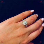 Vintage Radiant Cut Moissanite Engagement Ring -  Forever One Moissanite Forever For Love
