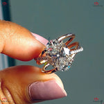 Unique Oval Vintage Diamond Engagement Ring – IGI Certified Lab Grown in Solid Rose Gold Forever For Love