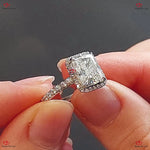 Radiant Cut Lab Grown Diamond Engagement Ring | IGI Certified Wedding Ring | Radiant F/VS Lab Diamond Forever For Love