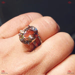 10 TCW Morganite Engagement Ring, Hidden Halo Diamonds Forever For Love