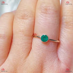 Natural Minimalist Birthstone Ring Forever For Love