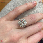 Radiant Cut Diamond Engagement Ring With Halo Forever For Love