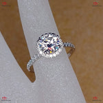 Round Cut Forever One Moissanite Engagement Ring Forever For Love