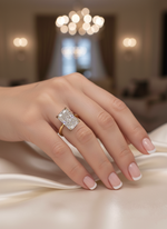 10 carat F Color VS1 Clarity IGI Certified Elongated Radiant Cut Lab Grown Diamond Forever For Love