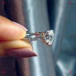 Heart Shaped Diamond Engagement Ring – White Gold for Women Forever For Love