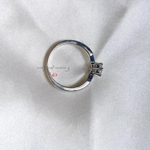 Bague classique avec diamant rond naturel de 0,50 carat