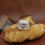 4ct Old Mine Lab Diamond Bezel-Set Ring | Cushion Cut Forever For Love