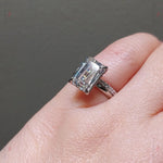 Forever for Love - 3 Carat Emerald Cut Diamond Bridal Set Forever For Love