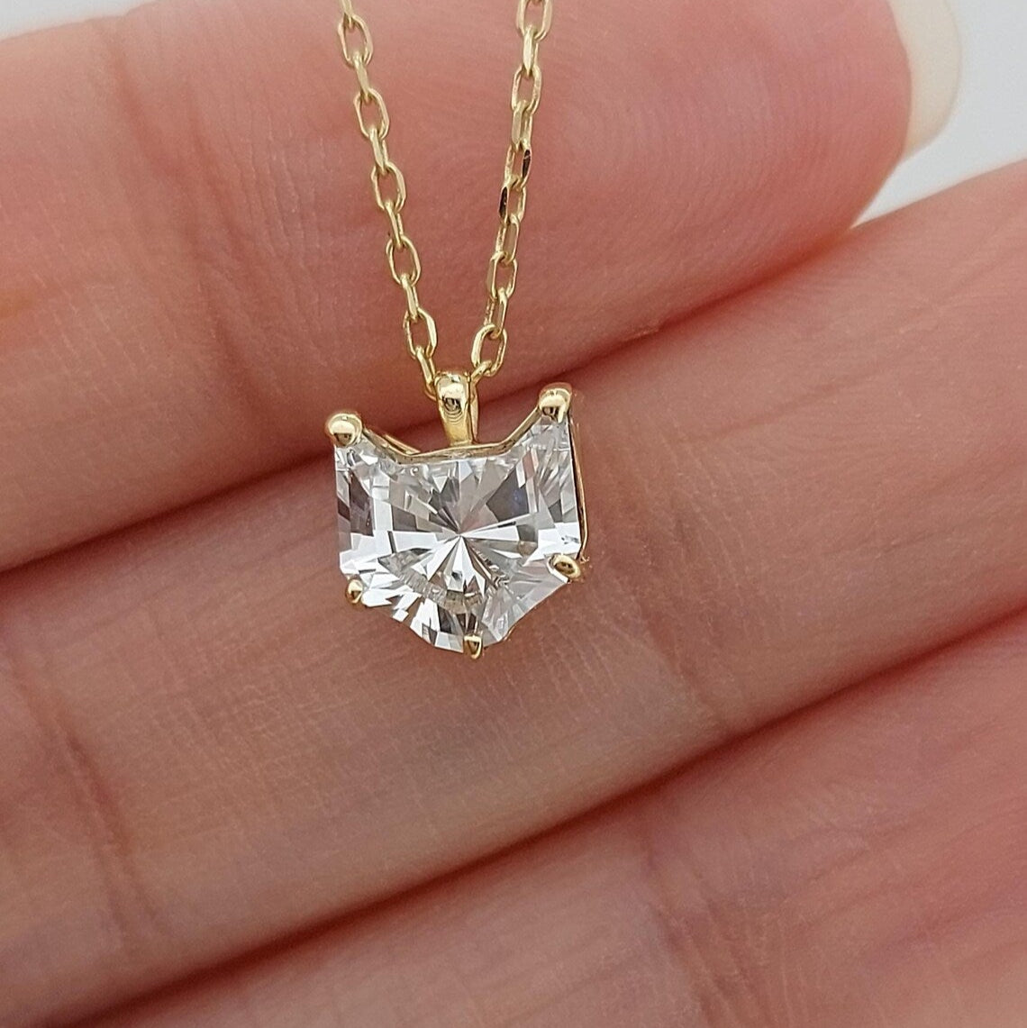 1 Carat The Perfect Love Diamond Cat Necklace Forever For Love