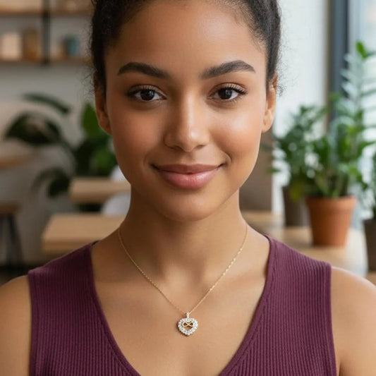 Endless Love | 14K Solid Gold Infinity Heart Necklace for Women Forever For Love