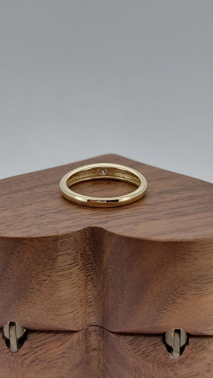 14k Gold Iconic Dome Ring, Solid Gold Cigar Band, 6mm Wide Ring Forever For Love