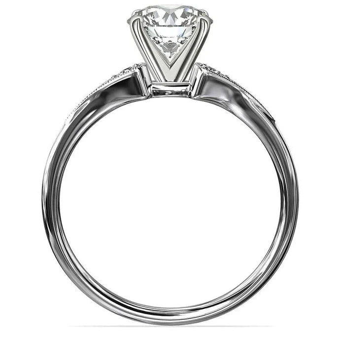 0.56 Carat Vintage Solitaire Natural Diamond Ring