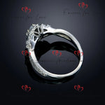 Marquise Diamond Vintage Ring - Lab Grown IGI Certified White Gold Custom Made Unique Engagement Promise Ring Forever For Love