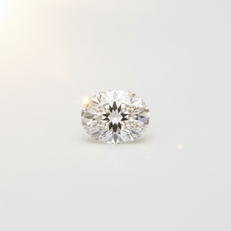 Oval Diamond - White Background