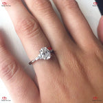 Timeless 1.5 Carat Oval Diamond Vintage Engagement Ring Ring Forever For Love
