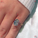 Unique Lab Diamond Oval Cut Engagement Ring | Yellow Gold |  IGI Certified | Solid Gold Diamond | Modern Proposal Gift for Her Forever For Love