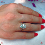 Oval Solitaire Lab Created Diamond Engagement Ring - IGI Certified  Yellow Gold Forever For Love