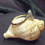 Oval Solitaire Diamond Engagement Ring in Solid Gold Forever For Love