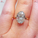 Oval Diamond, Diamanite Engagement Ring Forever For Love