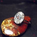 Hybrid Crushed Ice Oval Moissanite Engagement Ring | Double Hidden Halo | Haley Bieber Inspired Ring Forever For Love