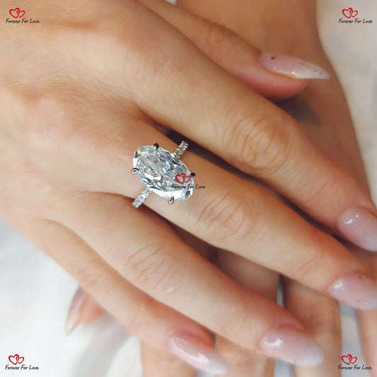 Hybrid Crushed Ice Diamond Engagement Ring Forever For Love