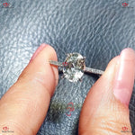 Blake Lively Style White Sapphire Engagement Ring Forever For Love