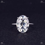 Stunning  Forever Oval Moissanite Engagement Ring Forever For Love