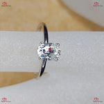 Oval Moissanite Engagement Ring - Solid Gold Forever For Love