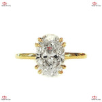Oval Cut Solitaire Double Prong Engagement Ring Forever For Love