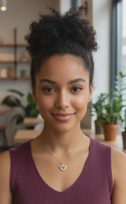 Endless Love | 14K Solid Gold Infinity Heart Necklace for Women