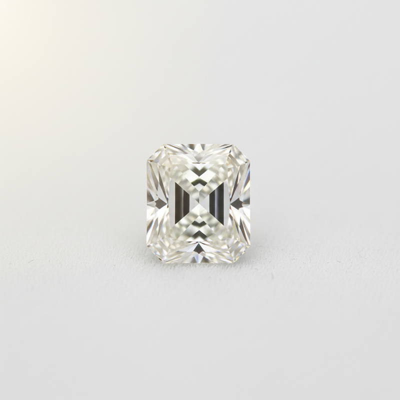Radiant Cut Diamond - White Background