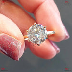 Hidden Halo Round Diamond Engagement Ring Forever For Love