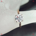 Solitaire Round Diamond Engagement Ring Forever For Love