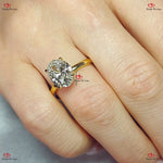 IGI Certified Oval Lab Grown Diamond Engagement Ring Forever For Love