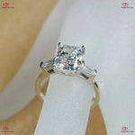 IGI Certified 2.5 Carat Radiant Cut Diamond Engagement Ring Forever For Love