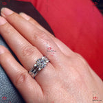 Vintage Round Cut Diamond Chunky Engagement Ring Forever For Love